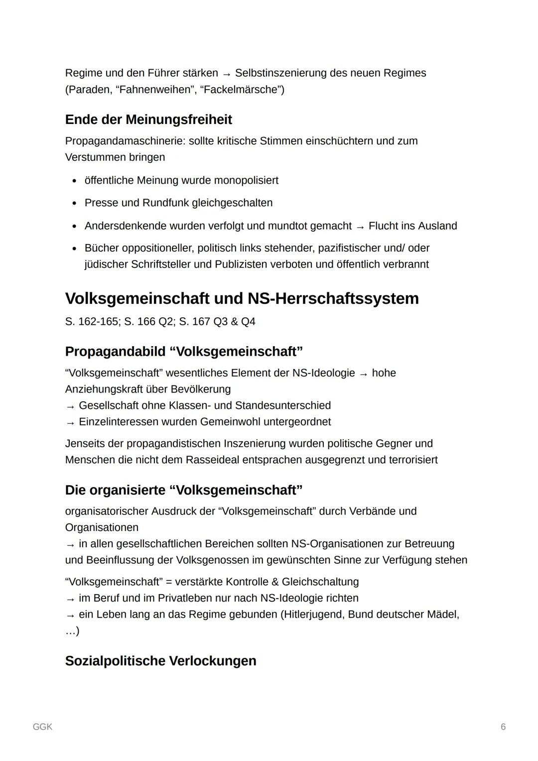 GGK
X
GGK
Machtübernahme
S. 146-149; S. 152 Q5
Verfolgung der politischen Opposition
Hitler als Kanzler fordert als Erstes Neuwahlen bei Rei