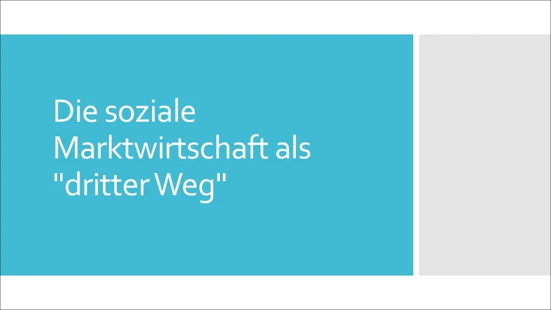 soziale Marktwirtschaft 