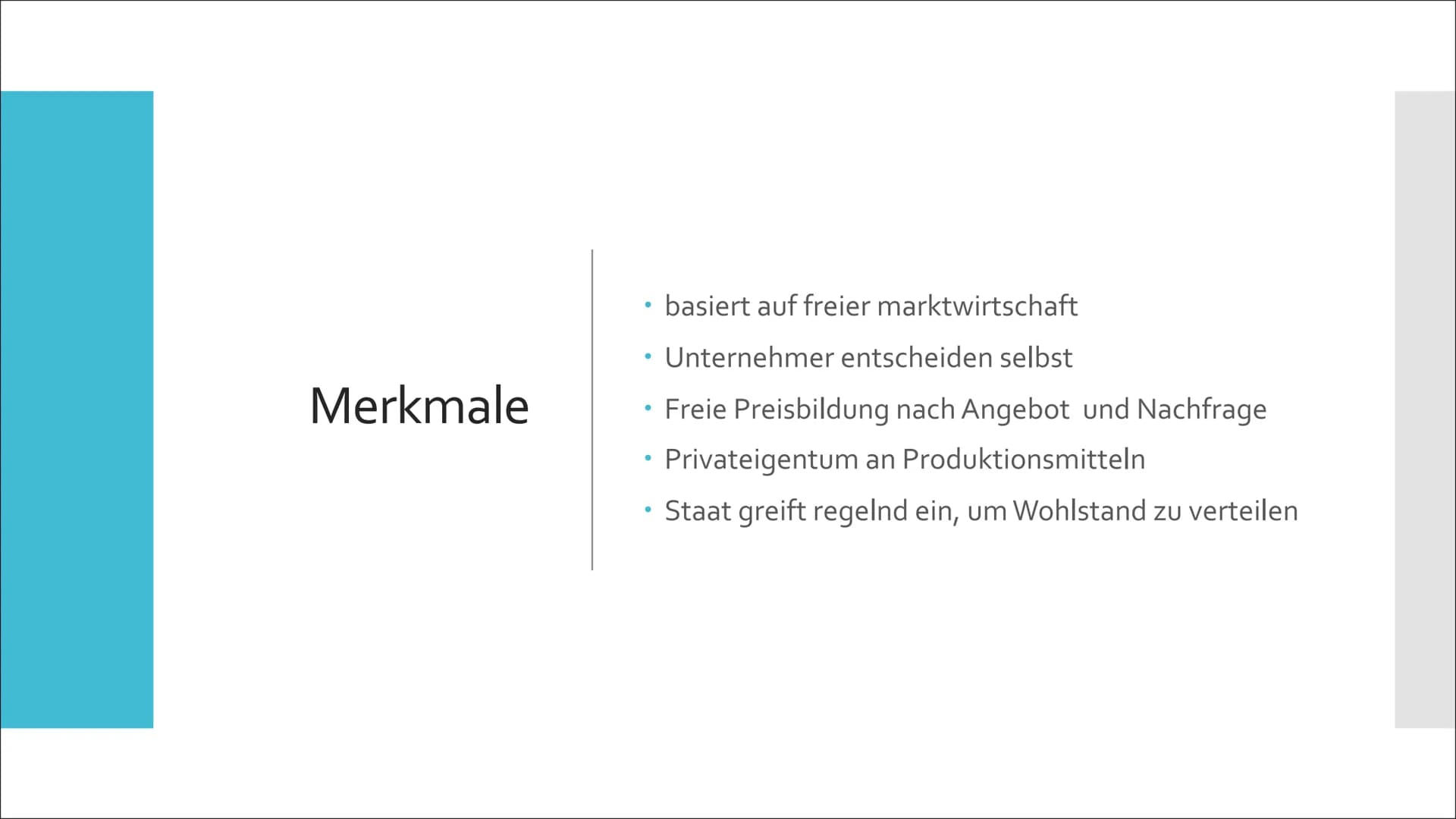 Die soziale
Marktwirtschaft als
"dritter Weg" Inhalt
Grundlagen
Merkmale
Merkmale Vor und Nachteile
Die freie Marktwirtschaft und der Zentra
