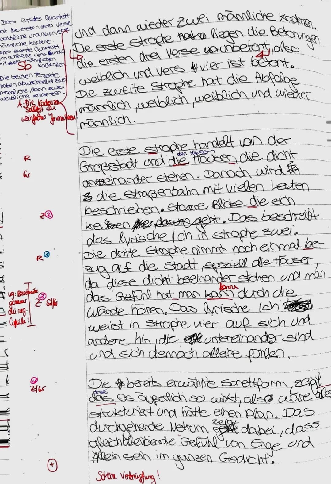 Deutsch, 10a
Klausur Nr.1
Gedichtinterpretation
25.10.2019
Aufgabenstellung: Analysiere das vorliegende Gedicht, indem Du
eine Einleitung un