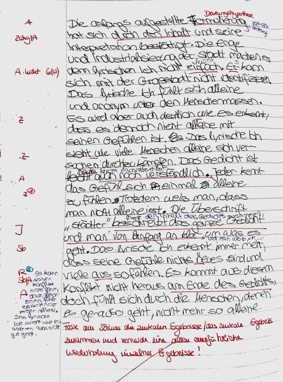 Deutsch, 10a
Klausur Nr.1
Gedichtinterpretation
25.10.2019
Aufgabenstellung: Analysiere das vorliegende Gedicht, indem Du
eine Einleitung un