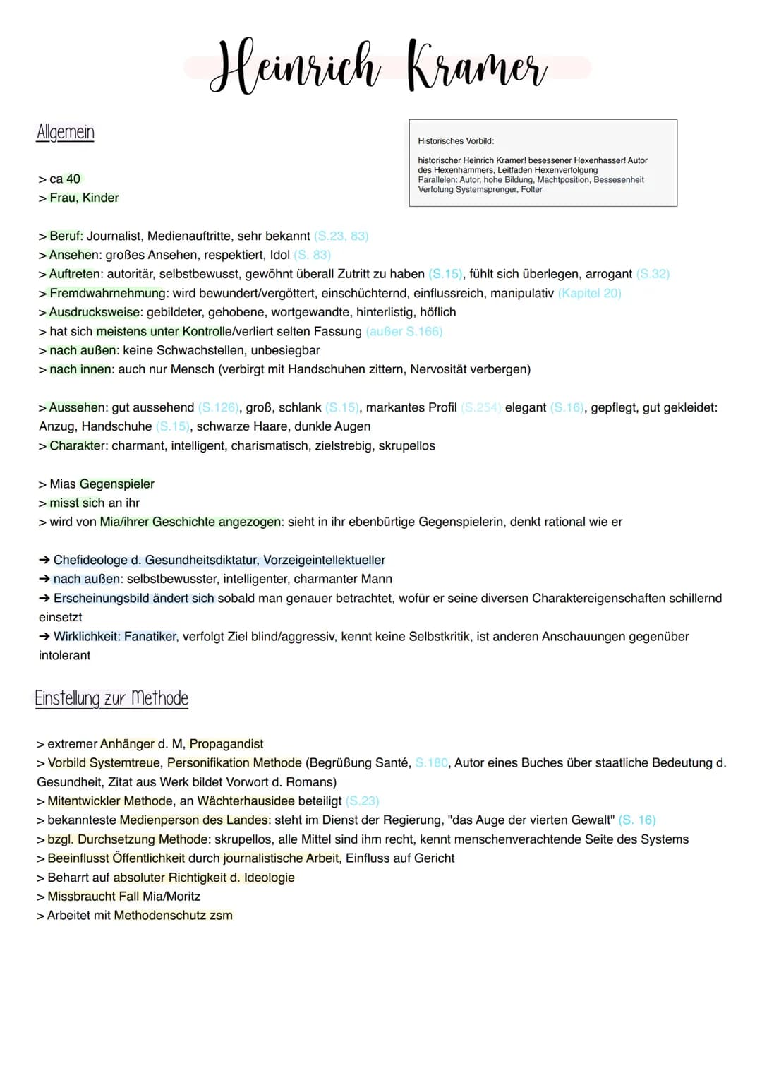 Moritz: keine Gefahr für Methode
> Bezeichnung Spinner/Träumer: polit. Einstellung wird nicht ernst genommen -> keine Gefahr
> verdankt Meth