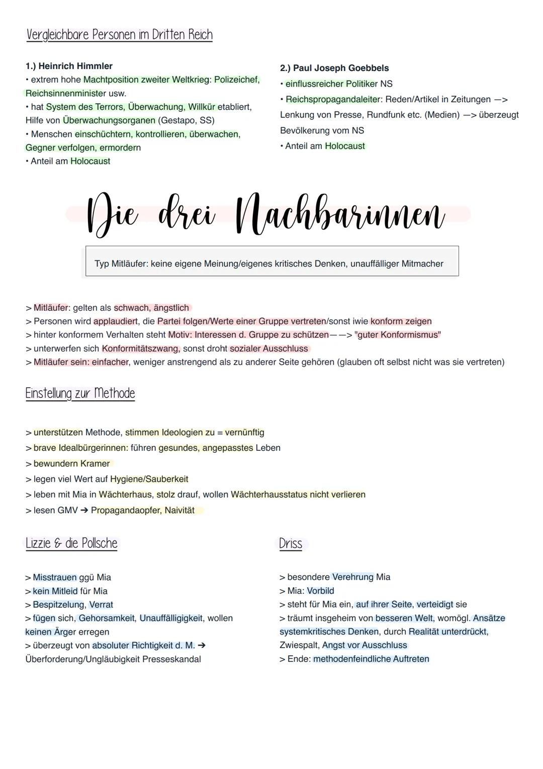 Moritz: keine Gefahr für Methode
> Bezeichnung Spinner/Träumer: polit. Einstellung wird nicht ernst genommen -> keine Gefahr
> verdankt Meth