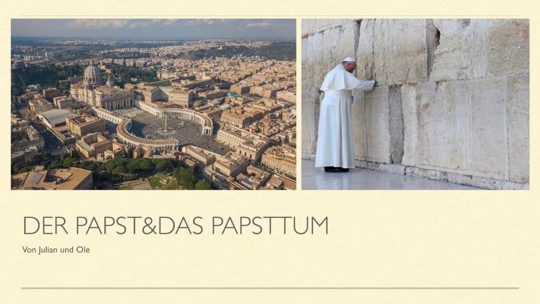 Der Papst und sein Amt