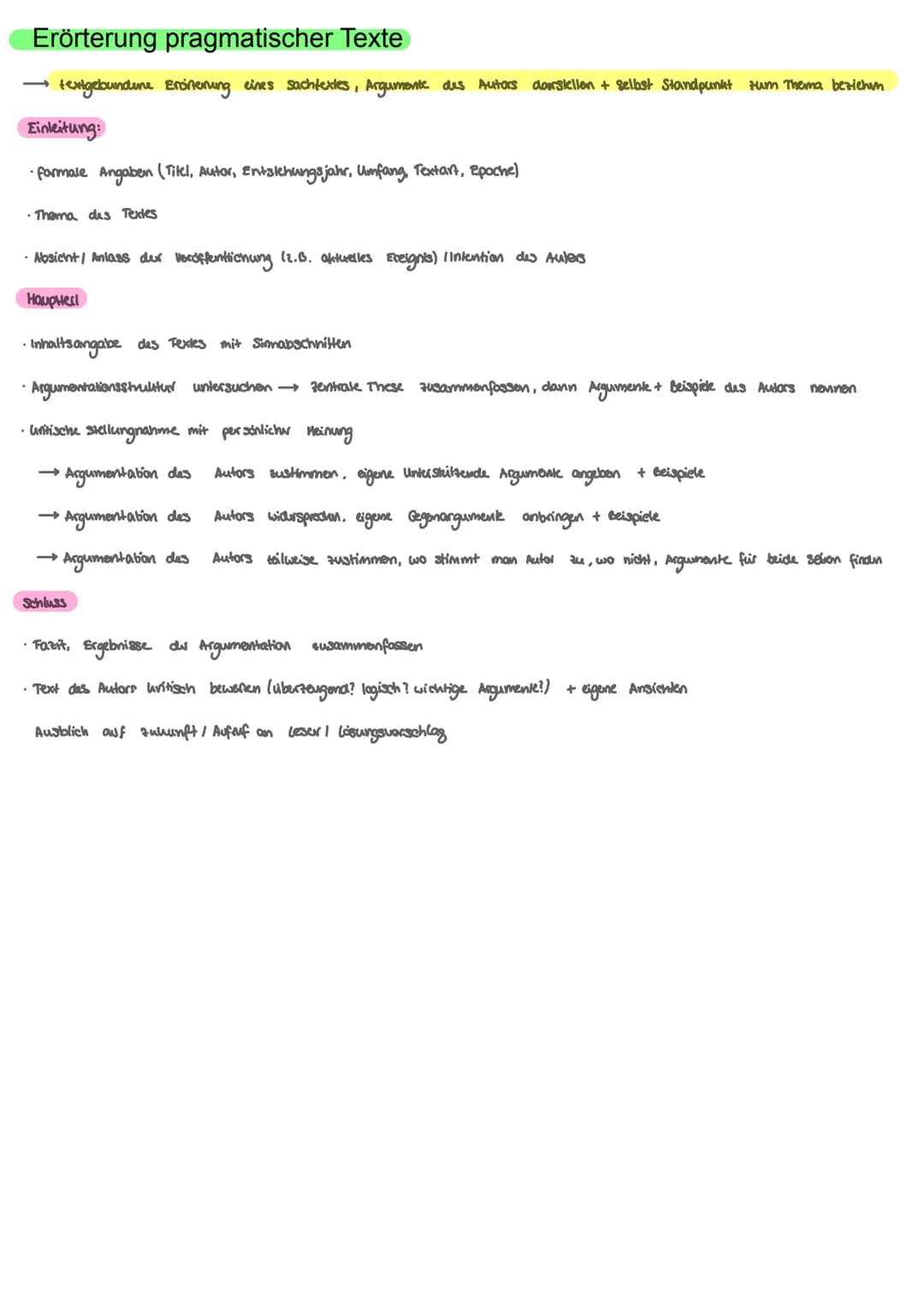Aufgabenarten und Aufbau der Texte
schreiben
Dramenszeneninterpretation
→ Schwerpunkt: Deutung des Verhaltens des Protagonisten, zusammenhan