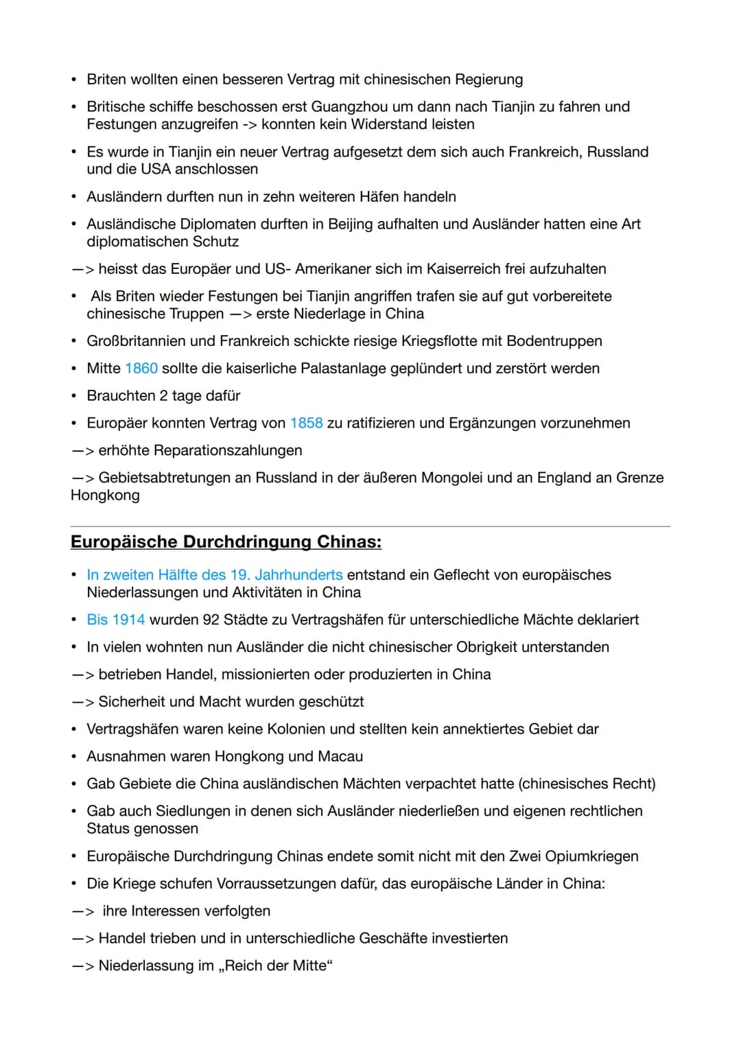 Geschichtsklausur
Eine neue Dynastie:
• Chinesische Geschichte keine Epochen sondern Herrschaftszeiten
• Kaiserreich existierte von 221 v. C