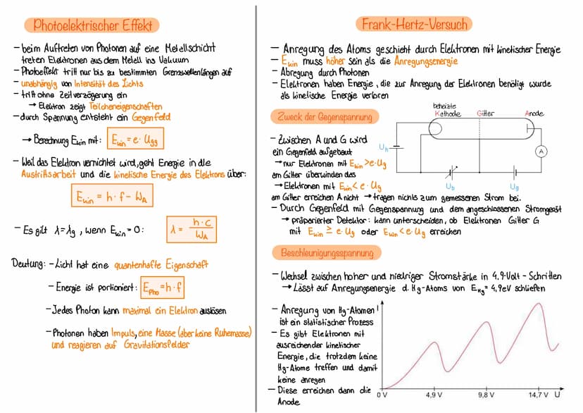 Schrödinger-Gleichung
|
Y"(x) = -8² (E-V(x) - Y(X)
- Je höher die Energie eines Zustands
über dem Potential liegt, desto die
Krümmung der We