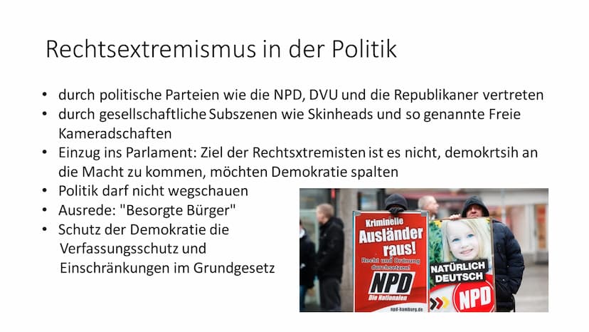 Wehrhafte Demokratie:
Rechtsextremismus
ICH HAB JA NICHTS GEGEN
DICH, JUTTA, ABER DEIN
„ABER" KOTZT MICH AN.
ICH HAB JA
NICHTS
GEGEN
FLÜCHT-