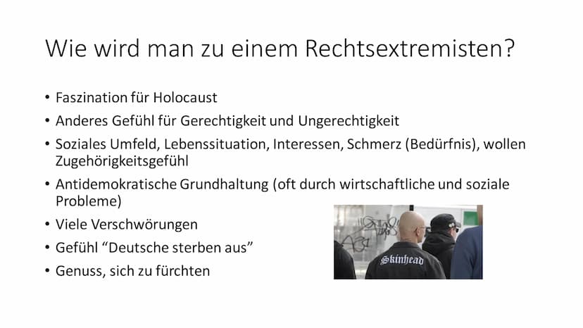 Wehrhafte Demokratie:
Rechtsextremismus
ICH HAB JA NICHTS GEGEN
DICH, JUTTA, ABER DEIN
„ABER" KOTZT MICH AN.
ICH HAB JA
NICHTS
GEGEN
FLÜCHT-