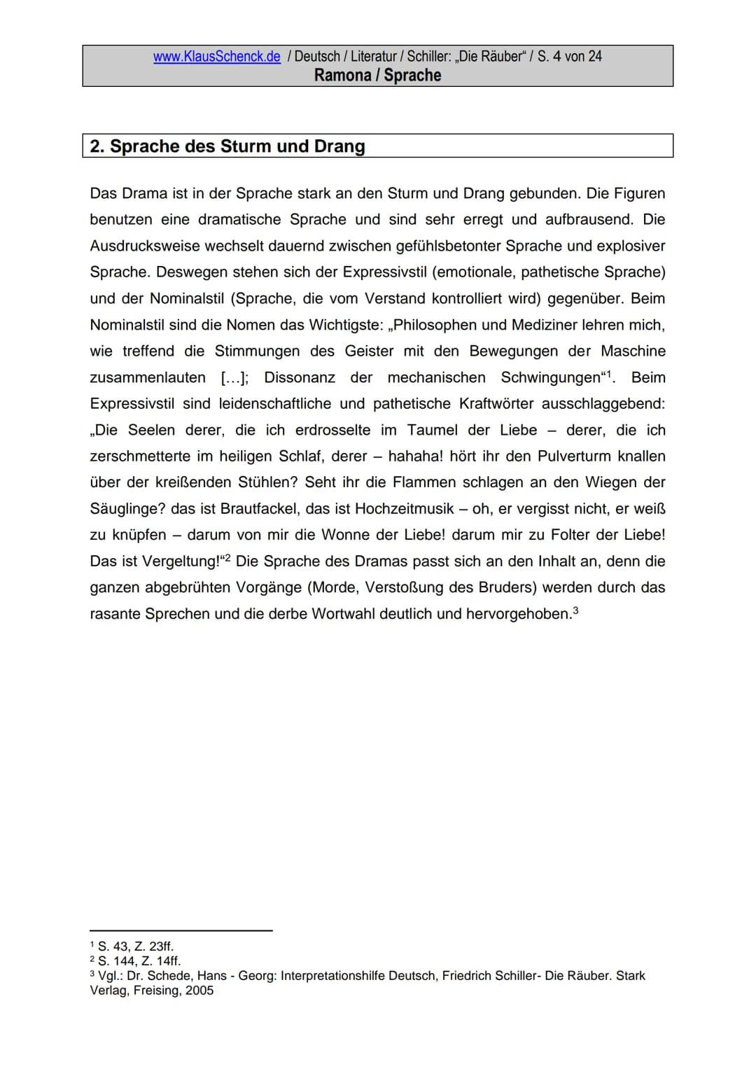 INHALTVERZEICHNIS
1.
2.
4.
3. Kontrapunktischer Beginn
Sprache des Gefühls
Obszöne und vulgäre Sprache
Tiermetapher
Sprache der Rebellion
8.