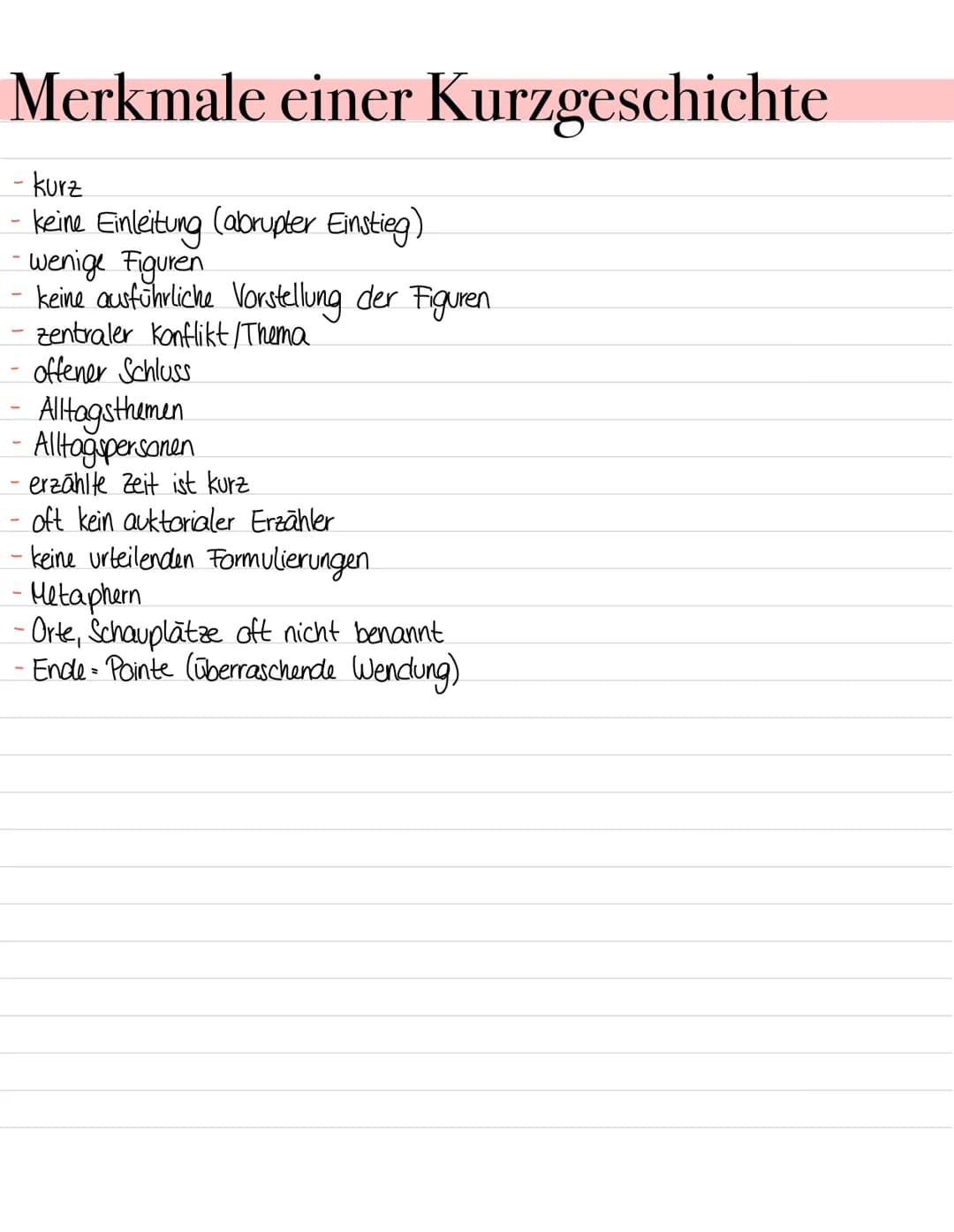 Deutsch Abi/ Textformen Interpretation einer Kurzgeschichte
1 Einleitungssatz (Titel, Autor, Textsorte, Erscheinungsjahr)+ Interpretationshy