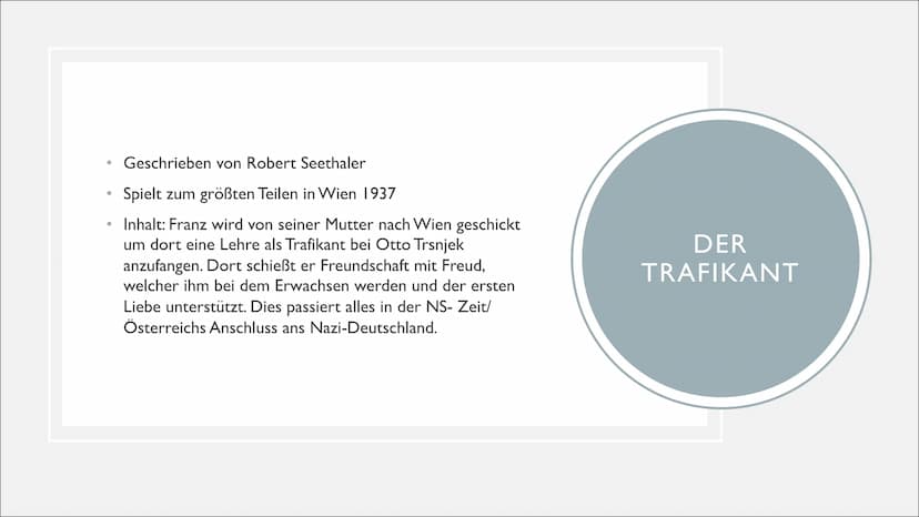 TRAUMDEUTUNG IN
TRAUMNOVELLE &
TRAFIKANT
Von Zelal und Amina Der Trafikant
Die Traumnovelle
INHALTSVERZEICHNIS
Instanzenmodell Sigmund Freud