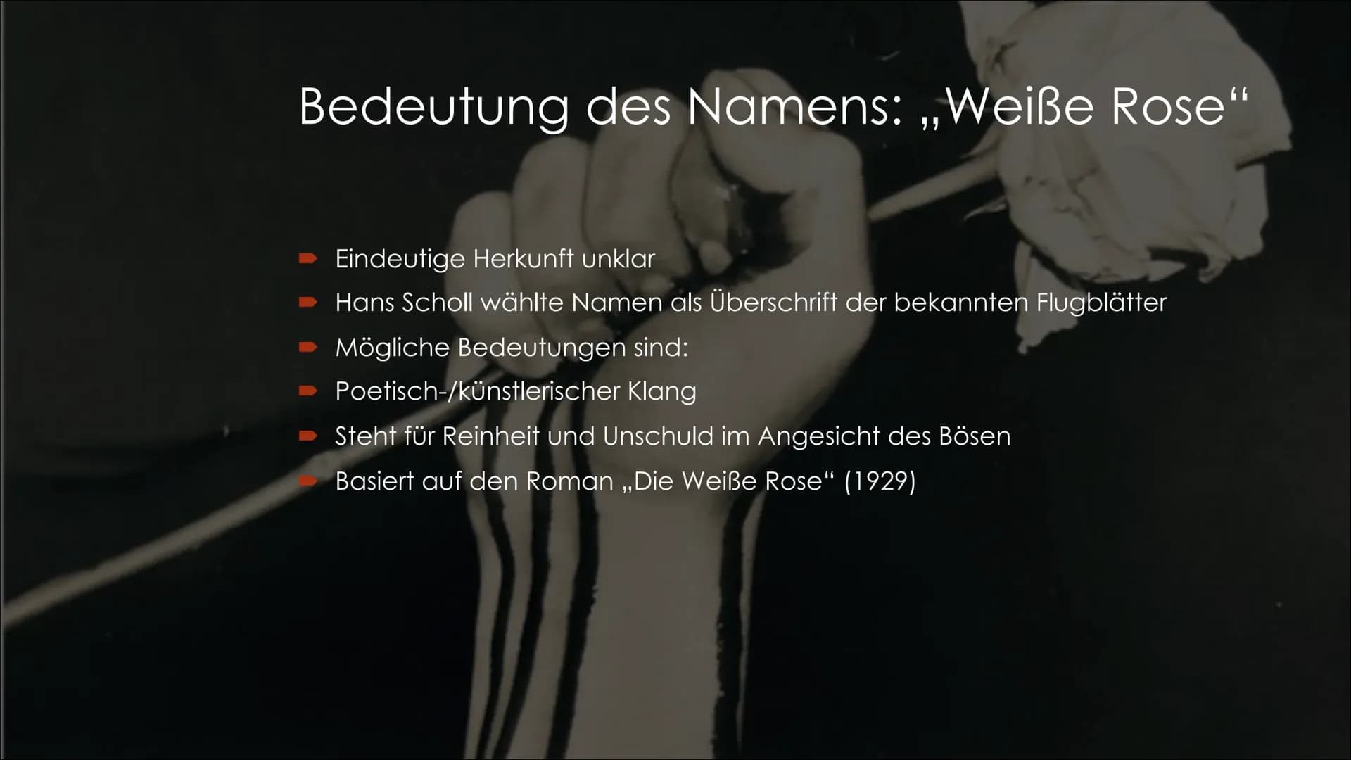 Die weiße Rose
Ein Widerstand mit Worten Definition Widerstand
Als Widerstand wird die Verweigerung des Gehorsams oder das aktive
opposition