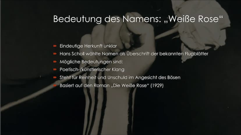 Die weiße Rose
Ein Widerstand mit Worten Definition Widerstand
Als Widerstand wird die Verweigerung des Gehorsams oder das aktive
opposition