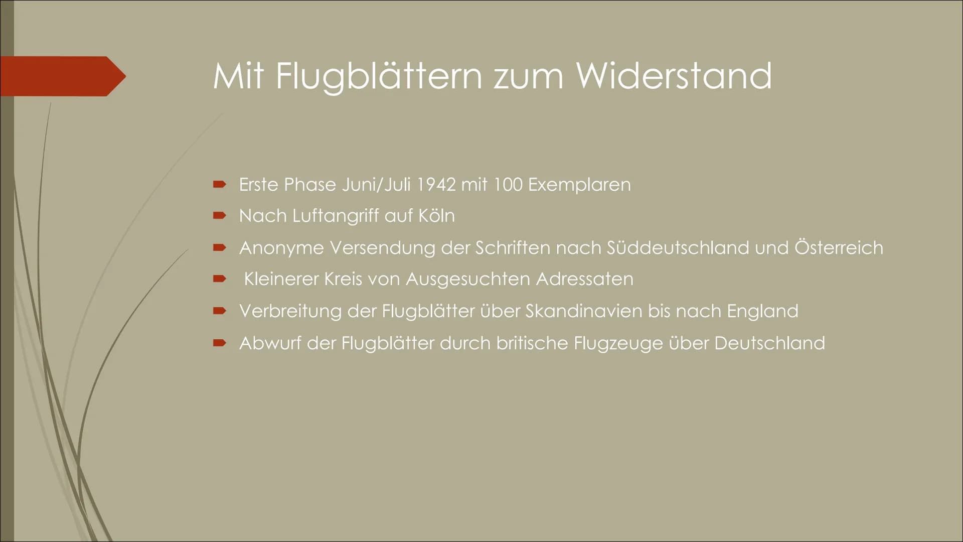 Die weiße Rose
Ein Widerstand mit Worten Definition Widerstand
Als Widerstand wird die Verweigerung des Gehorsams oder das aktive
opposition