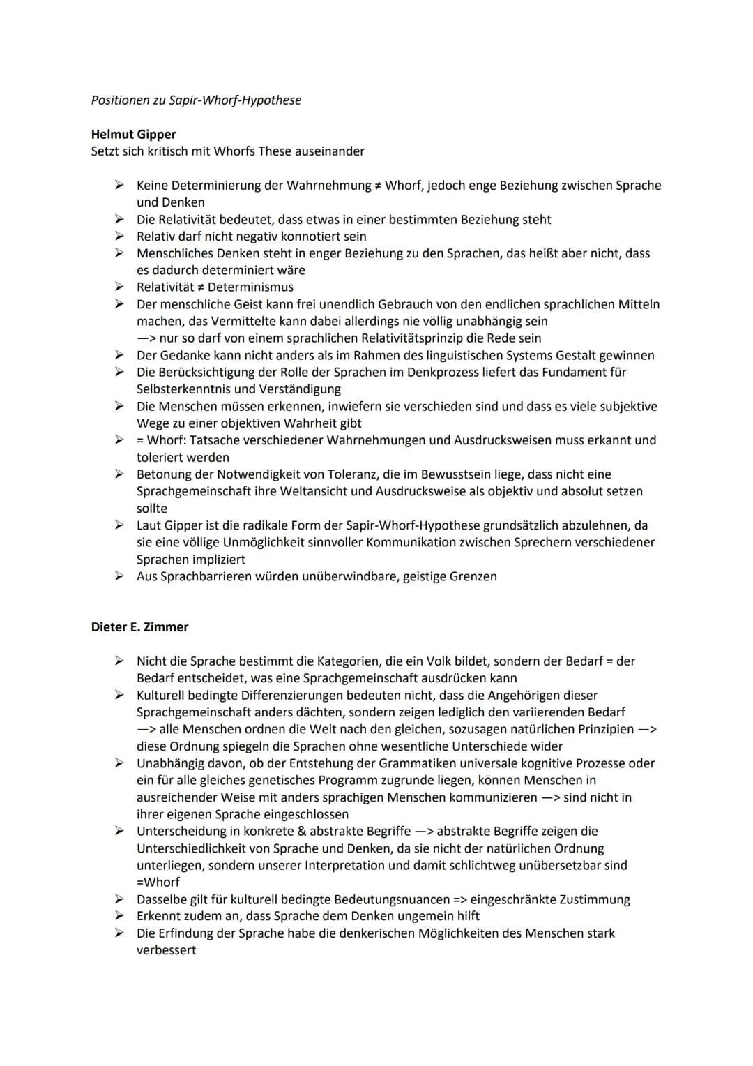 Sprache. Denken. Wirklichkeit
Schon lange wird diskutiert, inwiefern Sprache, Denken und Wirklichkeit von einander abhängig sind
oder ob sie