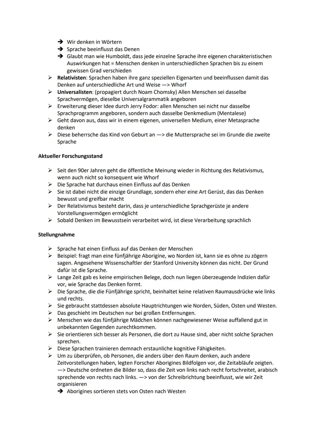 Sprache. Denken. Wirklichkeit
Schon lange wird diskutiert, inwiefern Sprache, Denken und Wirklichkeit von einander abhängig sind
oder ob sie