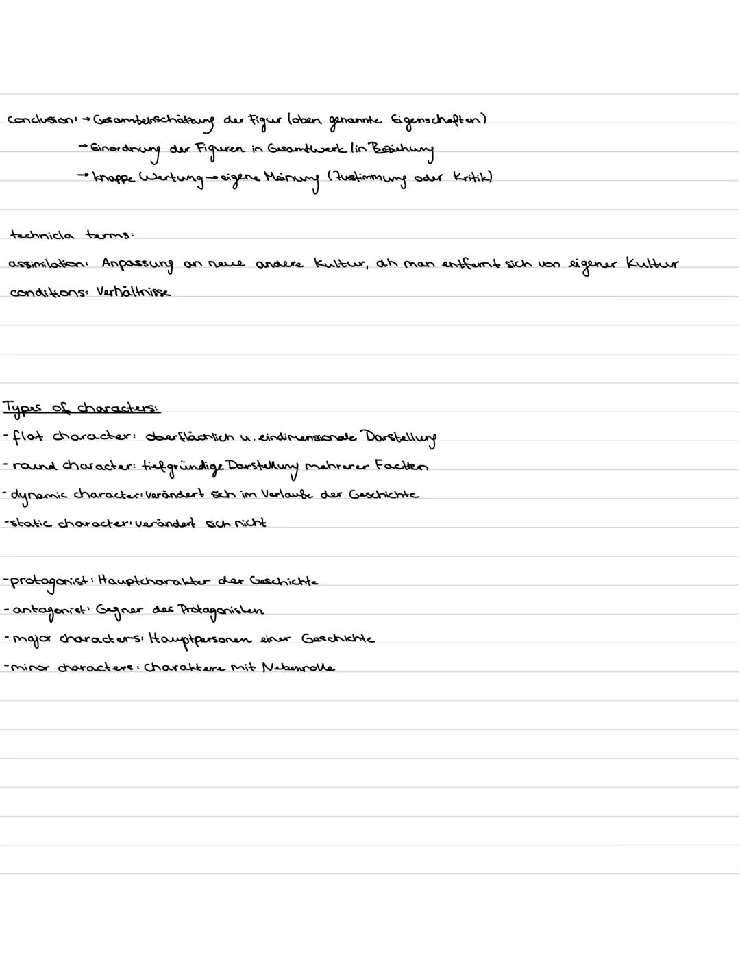 How to write a characterization.

general information:

What is a characterization:
description of:

→ A character's physical traits (outwar