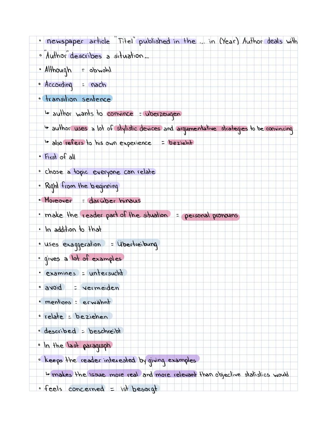 Language support
digitalisation
Digitalisierung
to search smth. on the internet Nach etw. im Internet suchen.
to take a measure
eine Maßnahm
