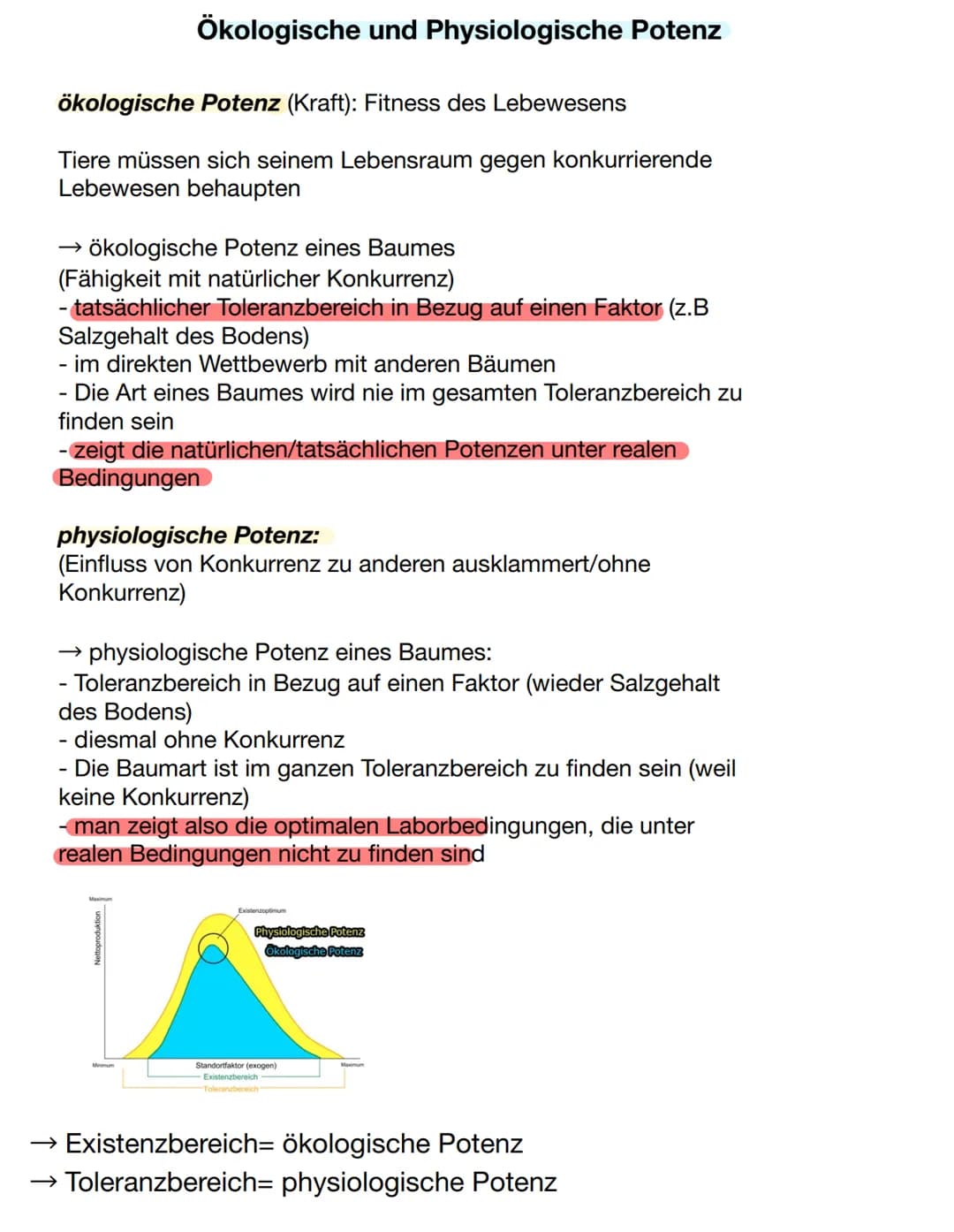 Definition Ökologie:
Wechselwirkungen zwischen einem Organismus und ihrer Umwelt
Biotop - Lebensraum
abiotische Faktoren - unbelebte Natur (