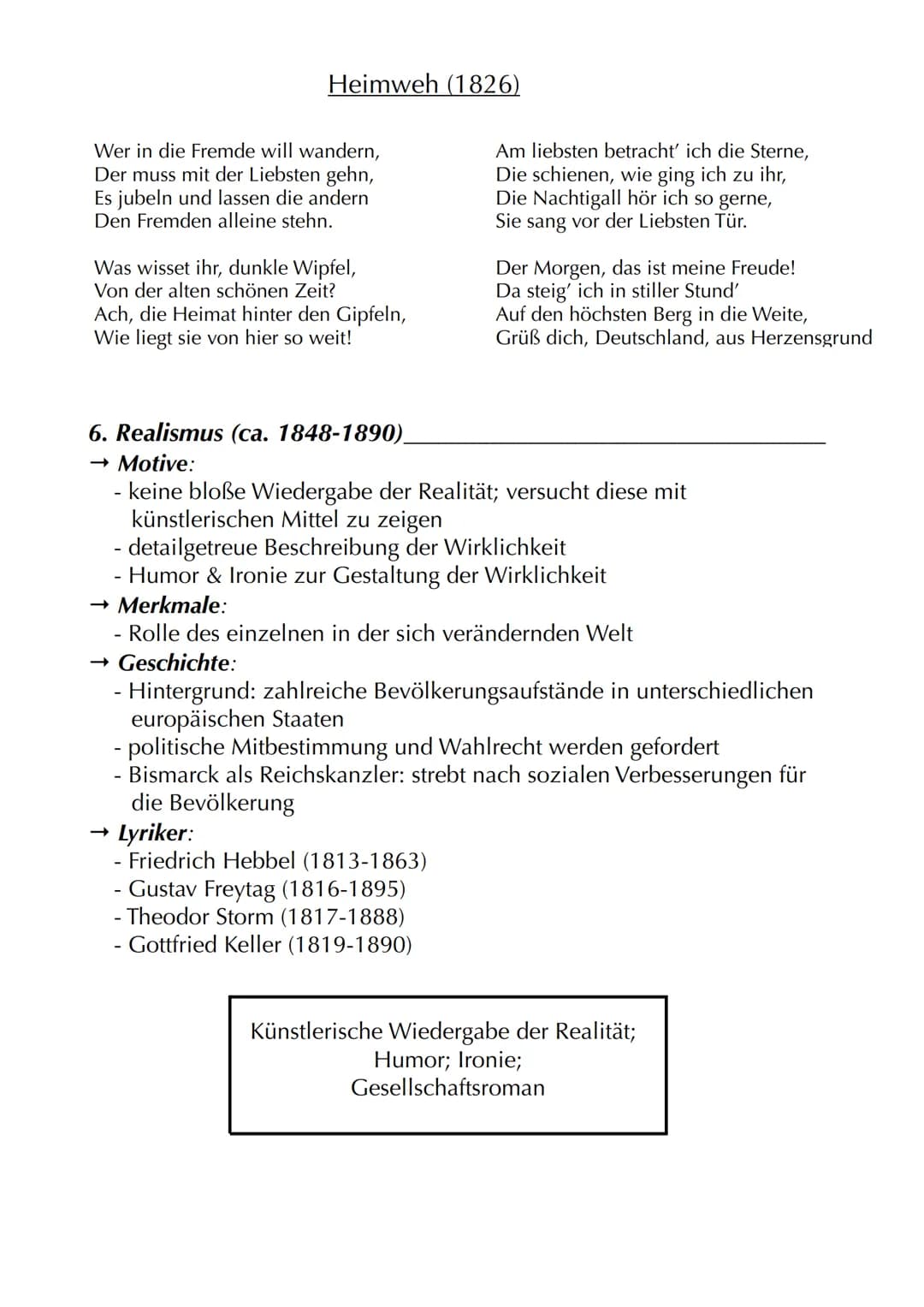 Motive
Lyrik: ,,Unterwegs sein"
Sehnsucht, Heimweh, Fernweh
Unterwegs sein als Entwicklungsprozess
"Sehnsuchtsland": Italien
Unterwegs sein 