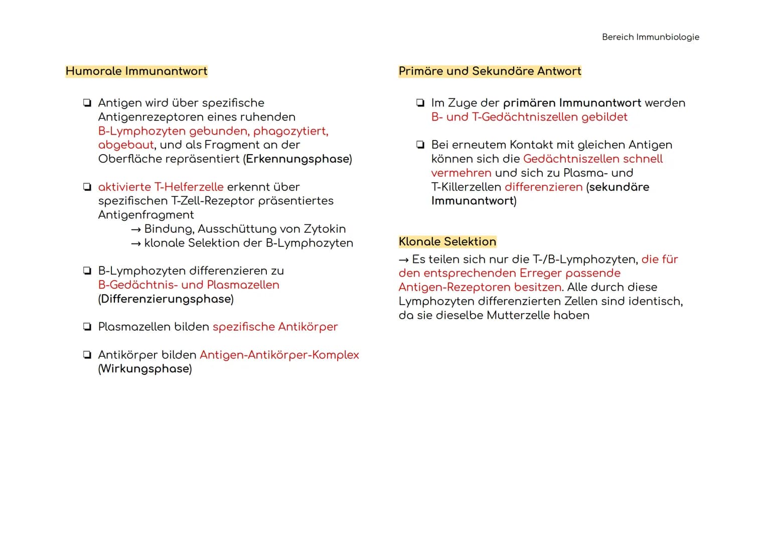 Immunbiologie
Übersicht der Blut und Zelltypen
Erythrozyten
(rote)
Leukozyten
(weiße)
Hämoglobin bindet Sauerstoff
und transportiert ihn zu 