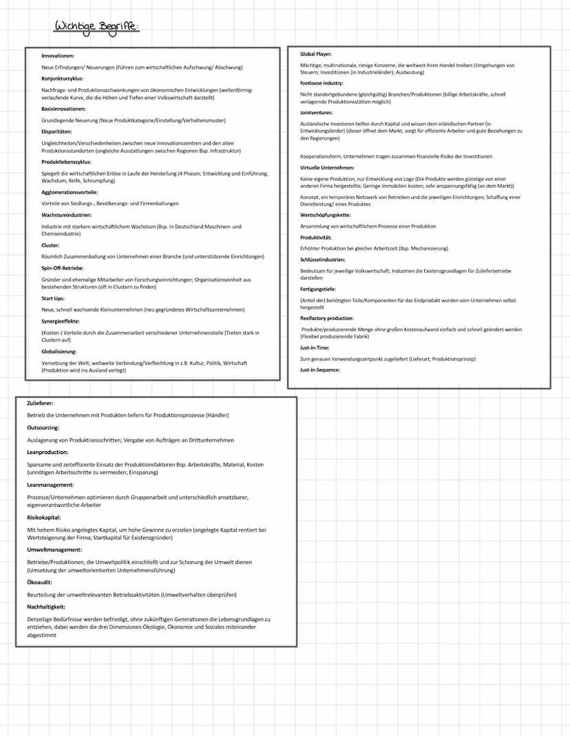 Erdkunde Klausur
Strukturwandel:
> die Wirtschaftsstruktur verändert sich
über einem bestimmten Zeitraum
> Veränderungen der Sektoren in der