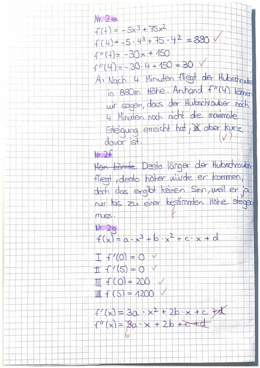 Jule Sophie Gra
Nr. 1a
Um den Ursprung zu testen müsste
man in die Funktion 0 als x einsetzen.
und es ist schnell zu sehen, dass
das Ergebni