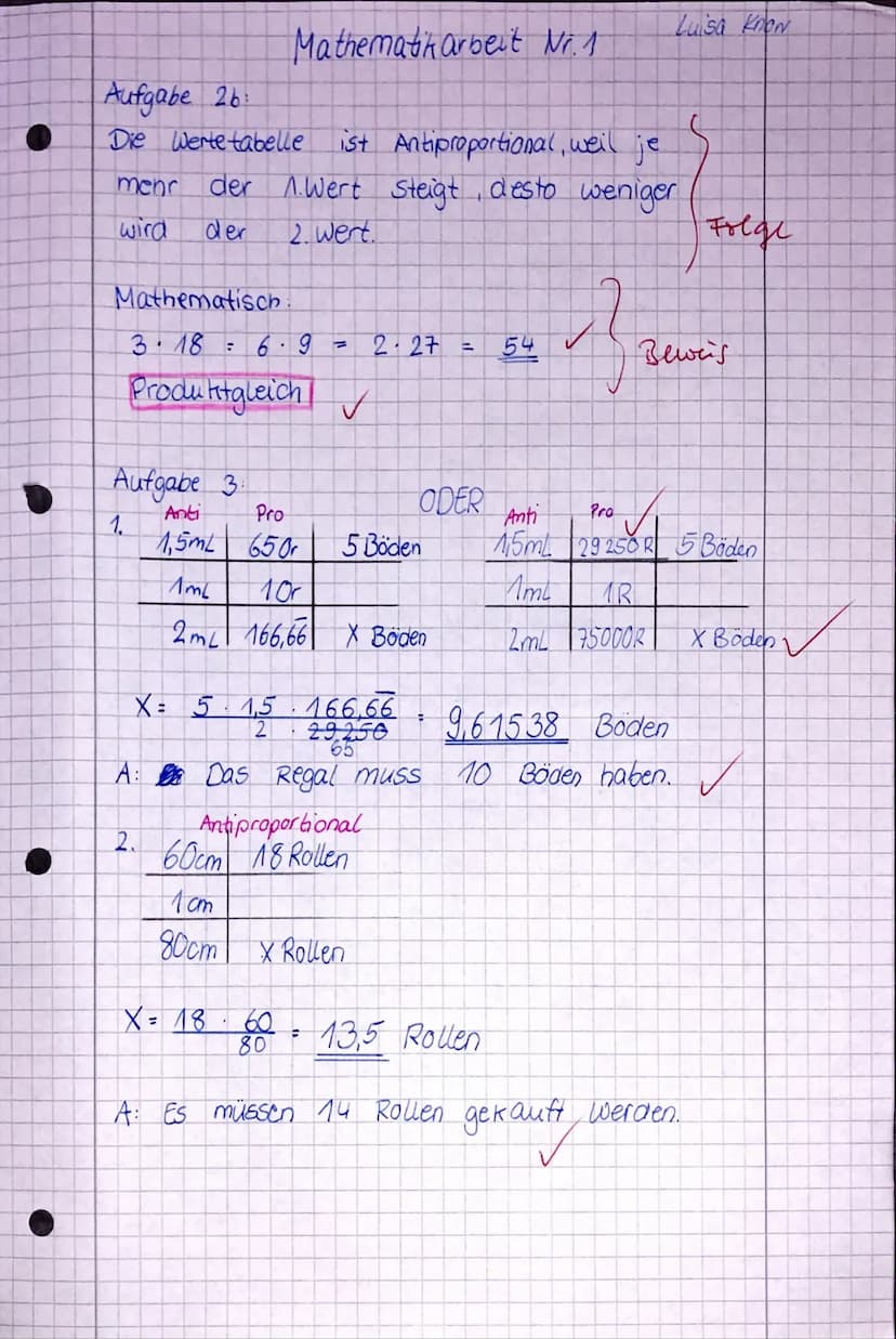 Name Luisa Know
2.
Aufgabe 1 Grundbegriffe (5 P.)
1.
Benennen Sie die Zahlen und Verbindungen folgender Aufgabe mit deren
mathematischem Beg