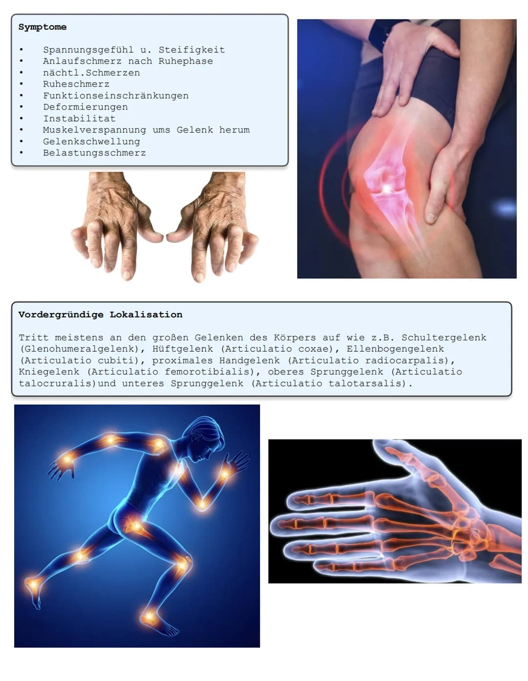 Arthrose Definition
Normal
Kapsel
吧
Knorpel
Synovialis
(Schleimhaut-
schicht)
Knochen
OQQ
Degenerative Erkrankung eines o. mehrerer
Gelenke.