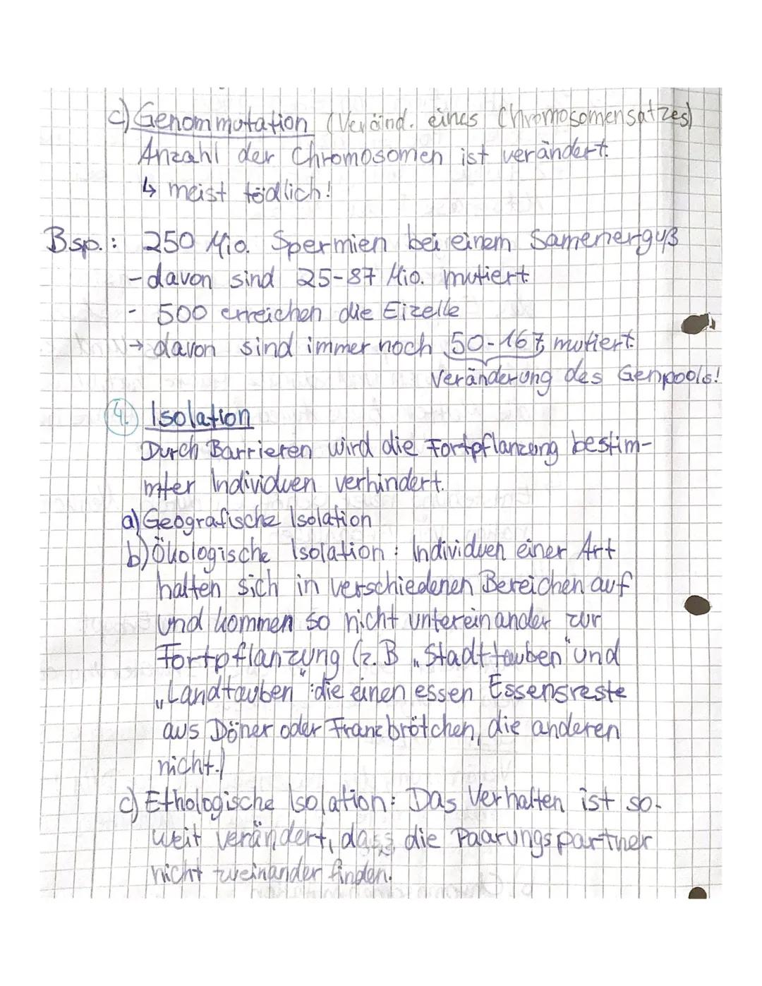 Evolutionsfaltoren
Selektion
Relombination von Erbanlagen
↳sexuelle Fort pflanzung mit Nicht- Verwandten
↳ Zufällige Verteilung der Chromoso