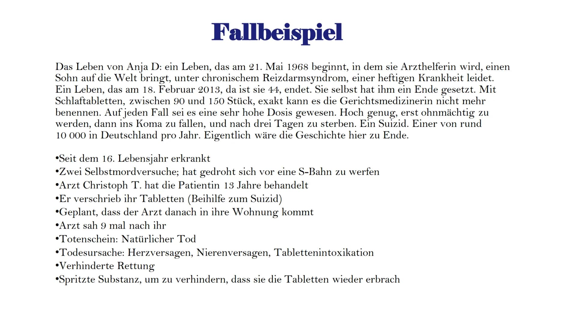 Ethisches
Fallbeispiel:
Sterbehilfe
Kantische Ethik und Utilitarismus Inhaltsverzeichnis
●
●
●
●
Sterbehilfe - Definition
Formen der Sterbeh