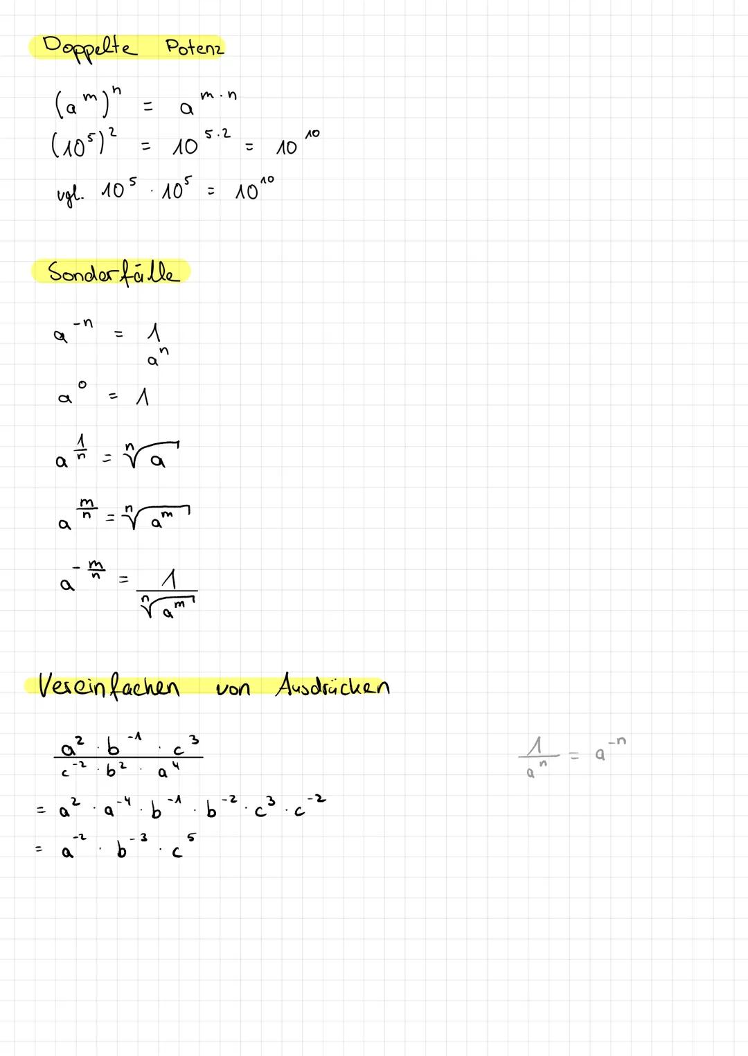 # POTENZ

Als Potenz bezeichnet man die abkürzende Schreibweise
für die wiederholte Multiplikation eines Faktors:

$a \cdot a = a^2$

$a \cd