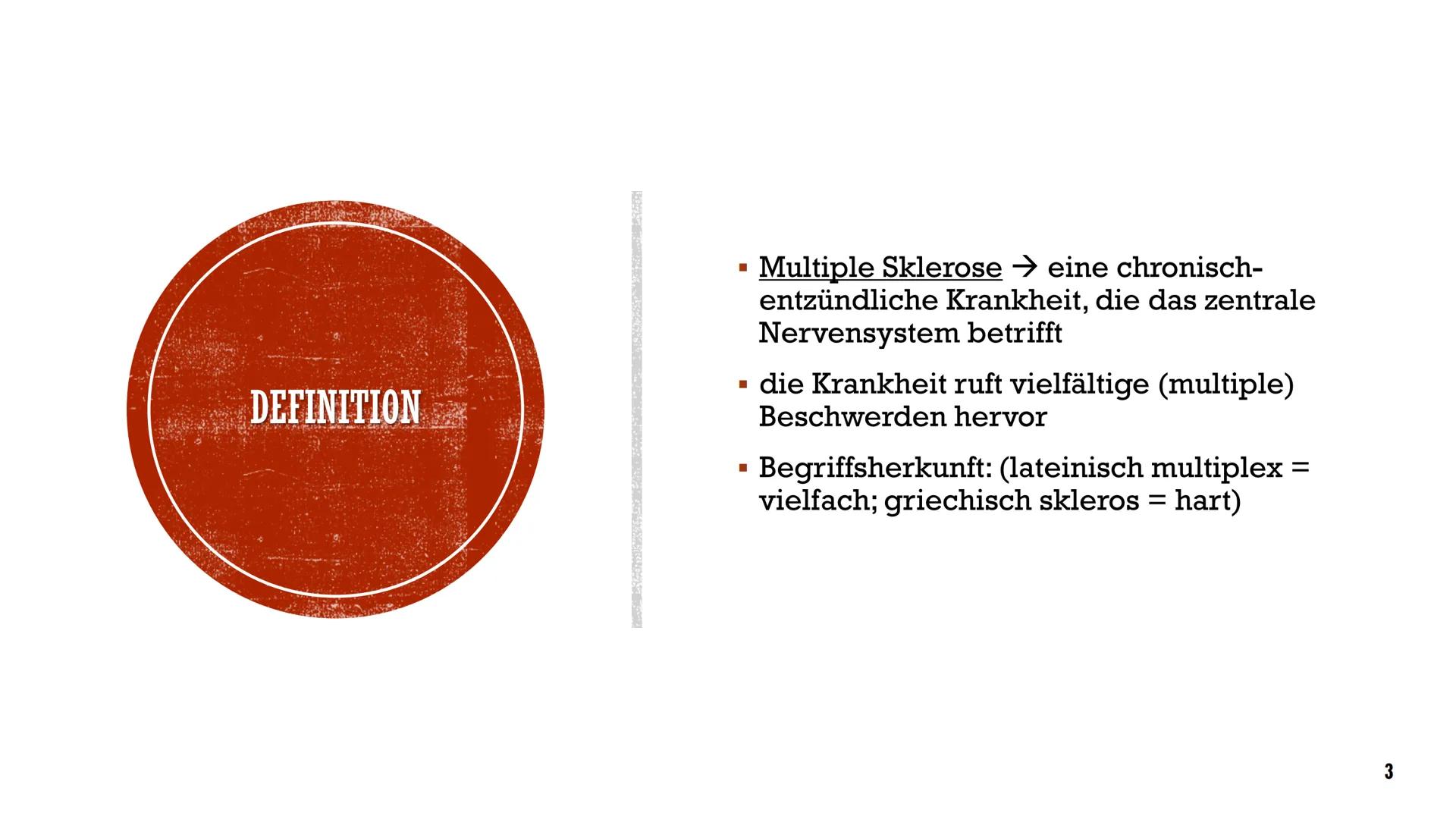 MULTIPLE SKLEROSE
Erstellt von Süleyman Kücükbiyik
Kateryna Kon/stock.adobe.com INHALTSVERZEICHNIS
1. Definition
2. Ursachen
3. MS-Symptome
