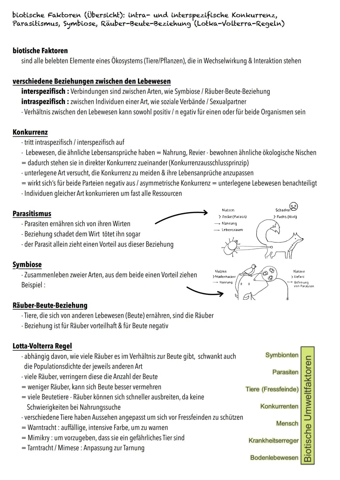 Q2
Ökologie BIOLOGY Abitur Checkliste - Themenübersicht
Strukturierung von Ökosystemen an einem Beispiel
abiotische Faktoren und deren Einfl