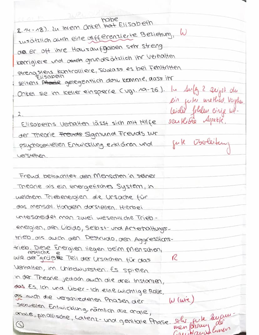 GK2 Pädagogik Q1 ( )
5
10
Aufgaben:
A. Fassen Sie die wesentlichen Stationen des Werdegangs Elisabeths strukturiert zusammen
und arbeiten Si