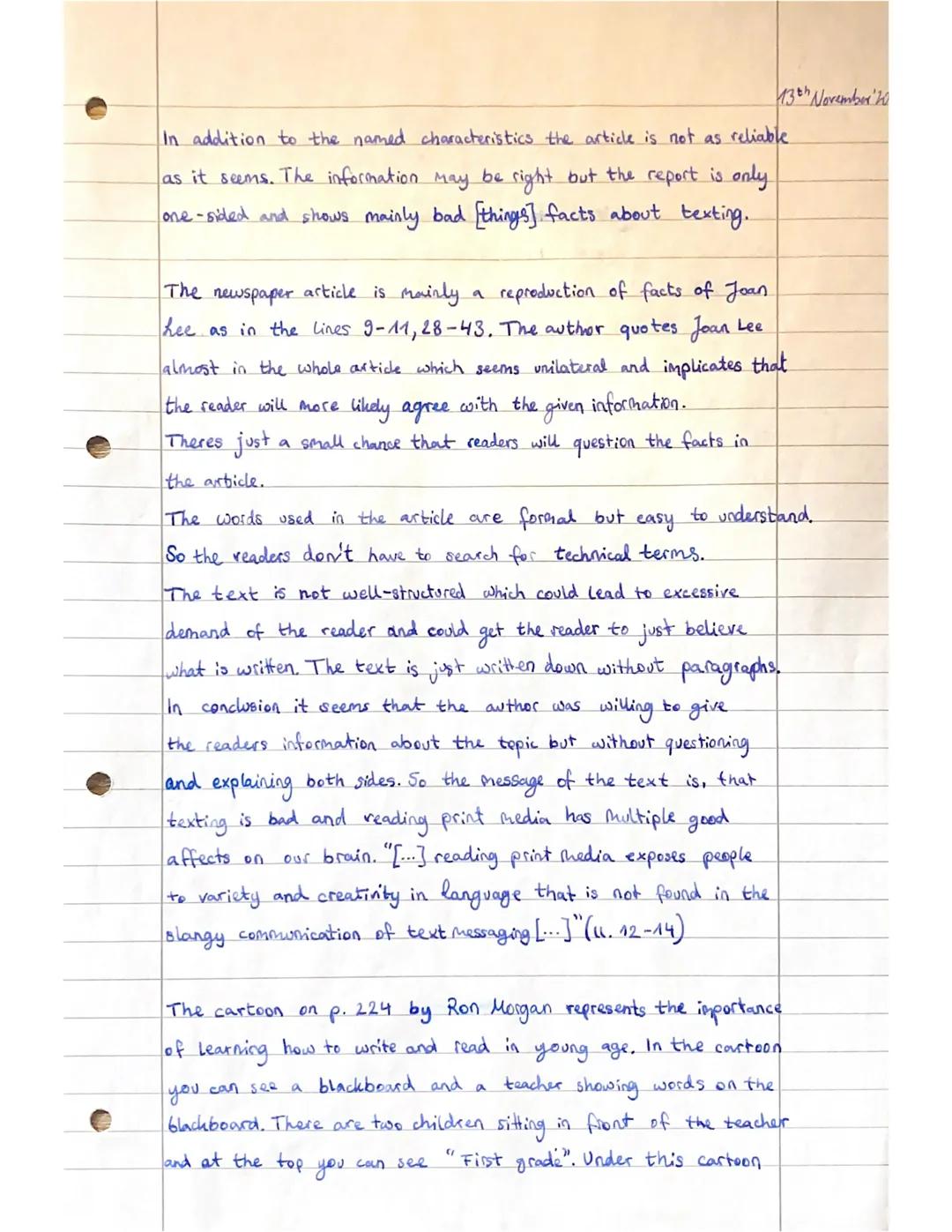 1
TXT BAD 4 UR BRAIN? Text Messaging Can Dent
Your Reading Abilities Say Scientists by Rob Waugh
VARENESS
What do you consider to be the adv