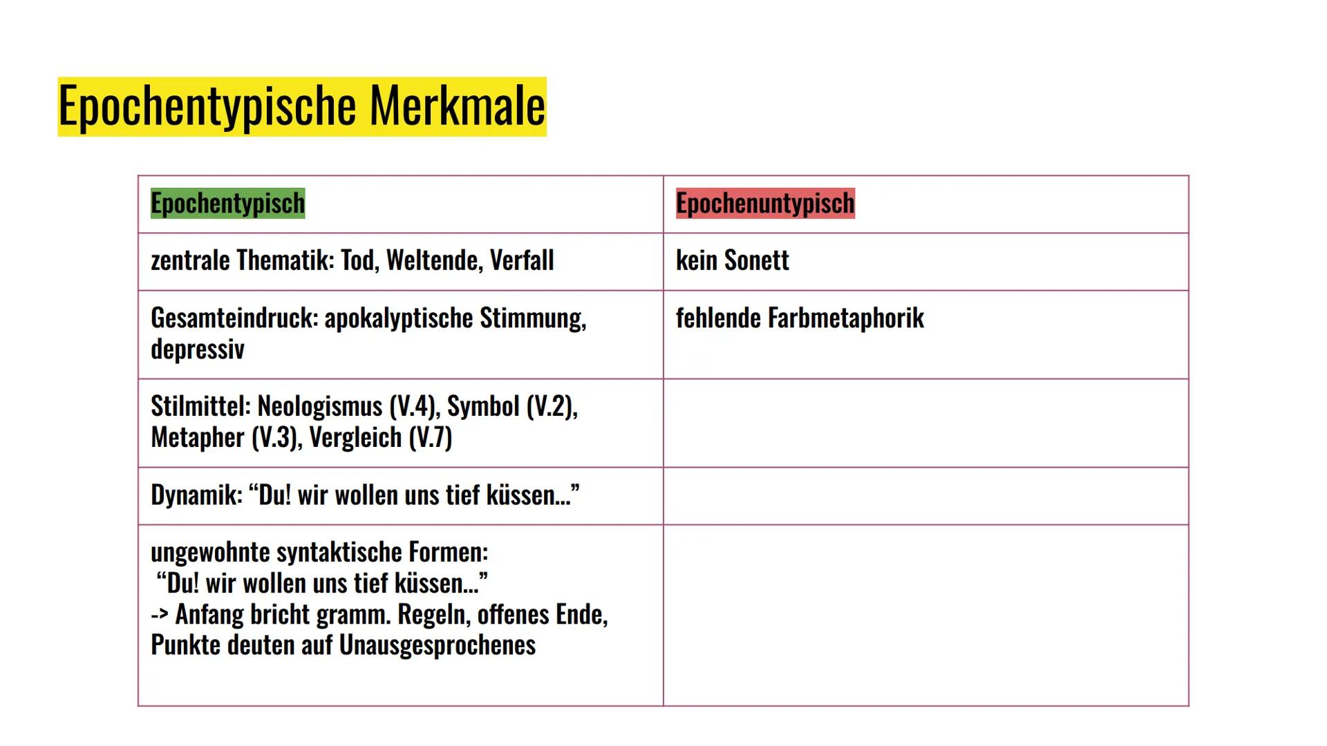 Gedichtsanalyse
Laurin, Lara, Anton, Alex, Julian, Mailin
am 6.11.23 Inhaltsverzeichnis
Vorstellen des Gedichts
Schritt für Schritt Analyse
