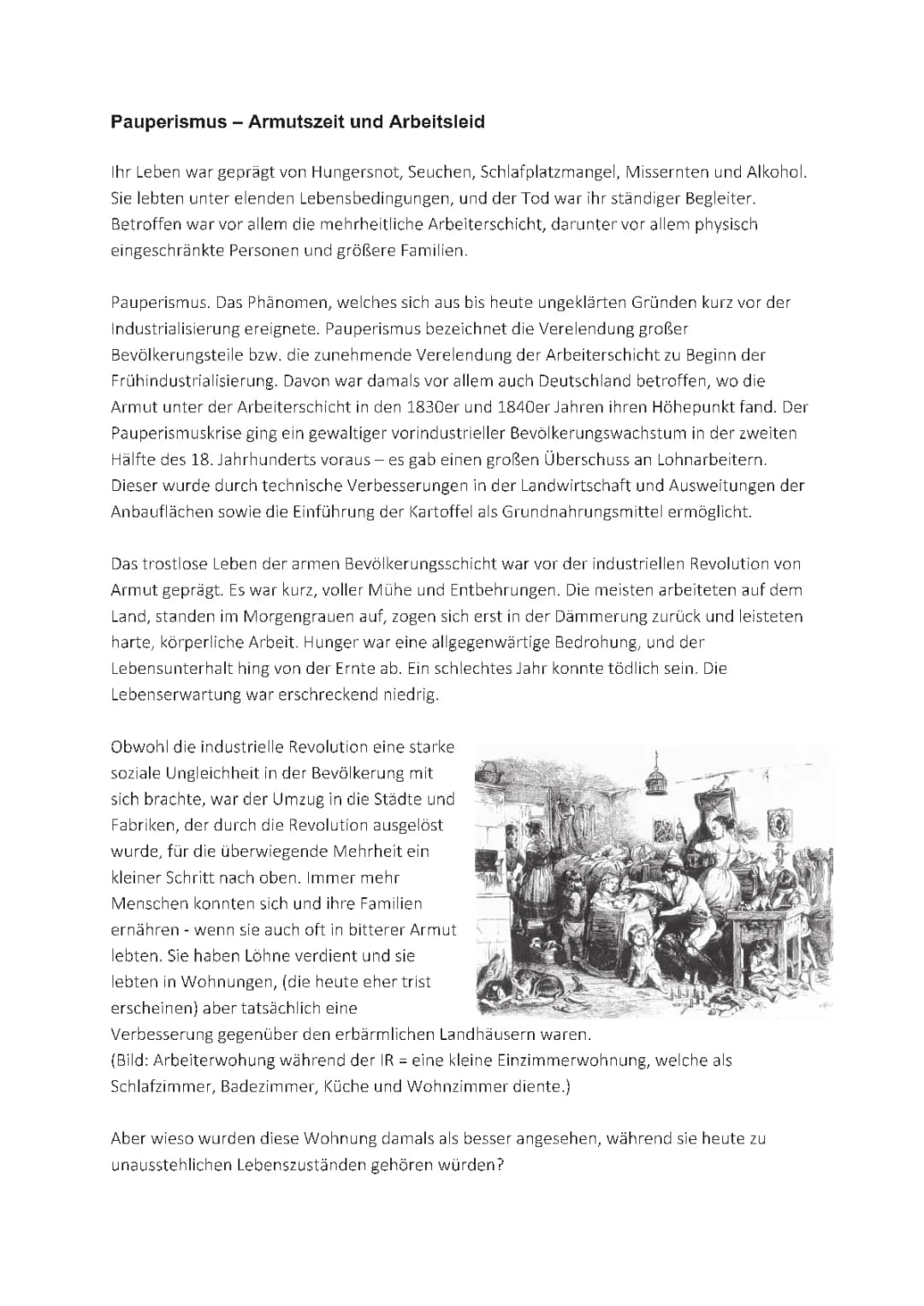 Pauperismus einfach erklärt – Gründe, Folgen und Definition in der industriellen Revolution
