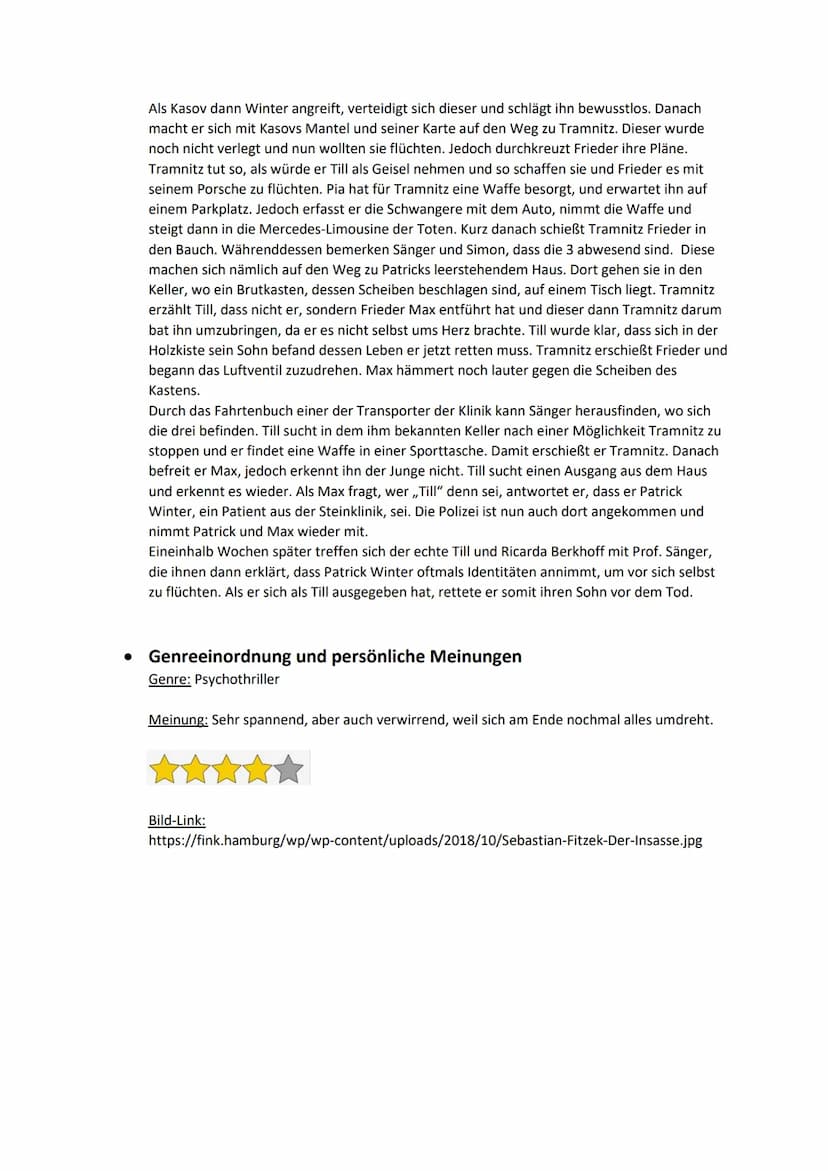 ● Autor - Sebastian Fitzek
Er wurde 1971 in Berlin geboren und ist dort
aufgewachsen. Seit der Veröffentlichung von ,,Die
Therapie" im Jahr 