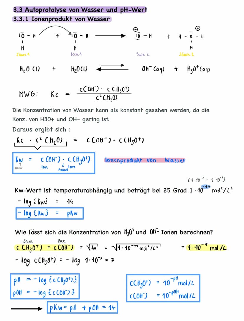 3.1 Säure-Base-Theorie nach Brönsted
Leitet man Chlorwasserstoff in Wasser entstehen hydratisierte Ionen:
8
ICL - H
H-Brücke
+
H-Brücke
Chlo