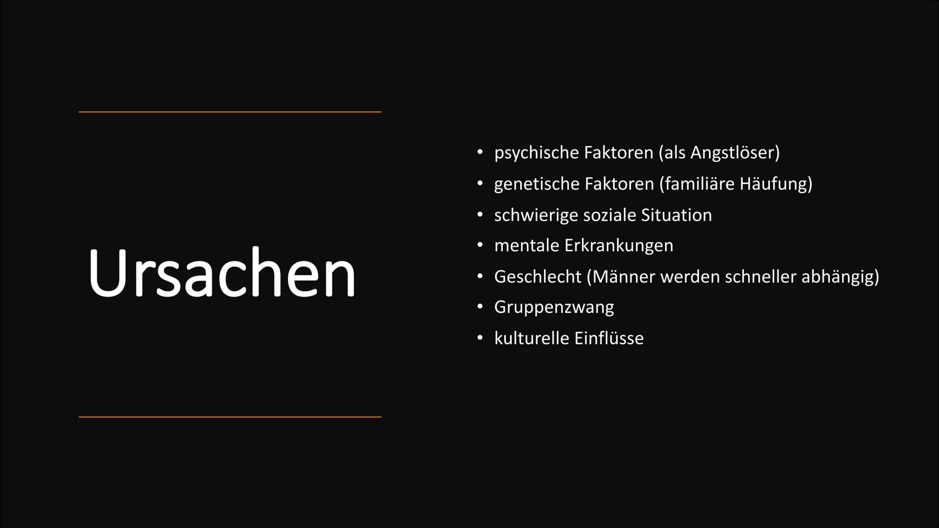Alkoholsucht Gliederung
Ursachen
Ab wann gelte ich als abhängig?
• Entstehung der Sucht
●
• Das Belohnungssystem
Das 4-Phasen-Modell nach Je