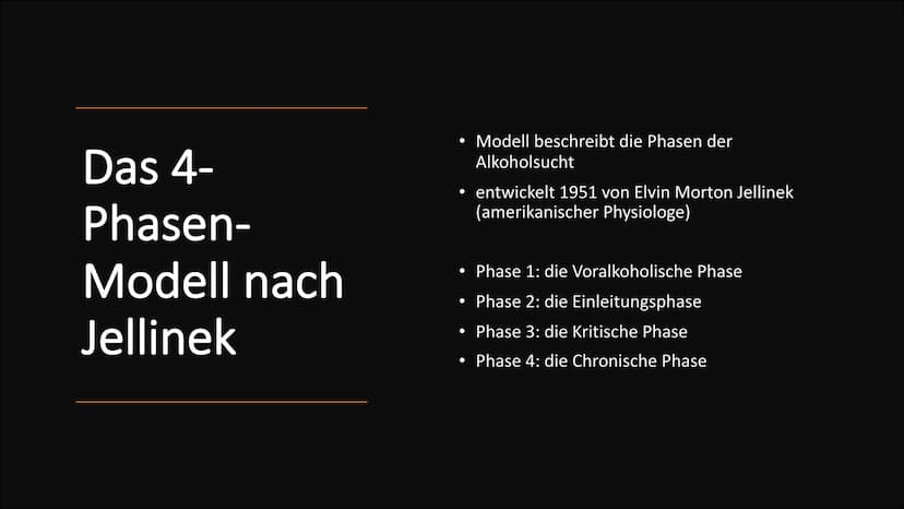Alkoholsucht Gliederung
Ursachen
Ab wann gelte ich als abhängig?
• Entstehung der Sucht
●
• Das Belohnungssystem
Das 4-Phasen-Modell nach Je