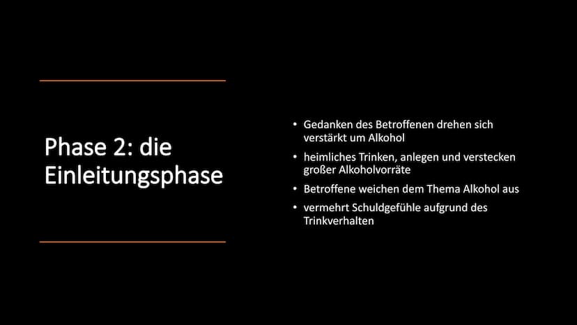Alkoholsucht Gliederung
Ursachen
Ab wann gelte ich als abhängig?
• Entstehung der Sucht
●
• Das Belohnungssystem
Das 4-Phasen-Modell nach Je