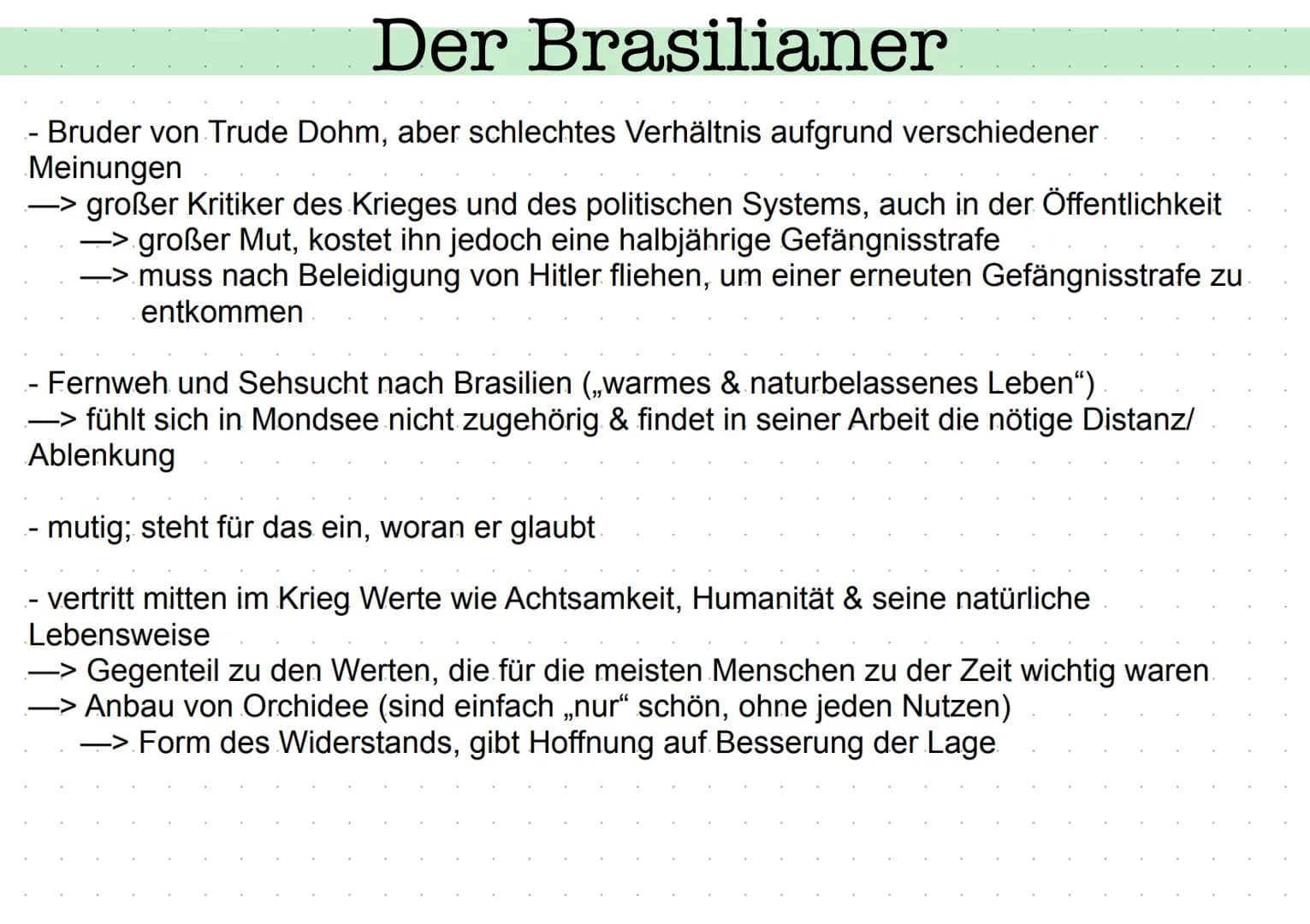 Protagonist: Veith Kolbe
- 23 Jahre, wird im Krieg verwundet & komme zur Erholung nach Mondsee
- Zur Beginn durch den Krieg sehr erschöpft u