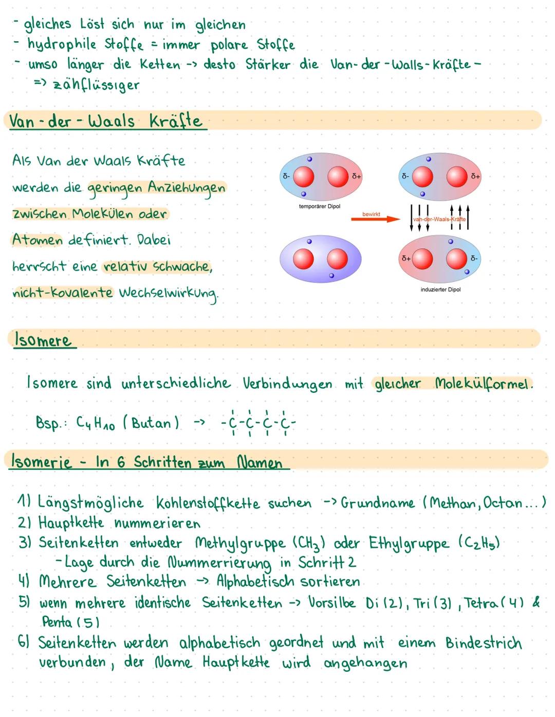 # chemie LERNZETTEL

# Alkane

Alkane sind eine Stoffgruppe, die der organischen Chemie zugeordnet ist. Sie
bestehen aus acyclischen, gesätt