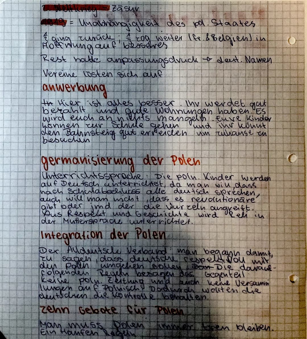 (
Rulvepoten
1870: Ruhrpolen
Grund: Durch die industrialisierung stig
der Bedarf an Arbeitskräften für Bergbau.
L Polen wurden angeworben
Lo