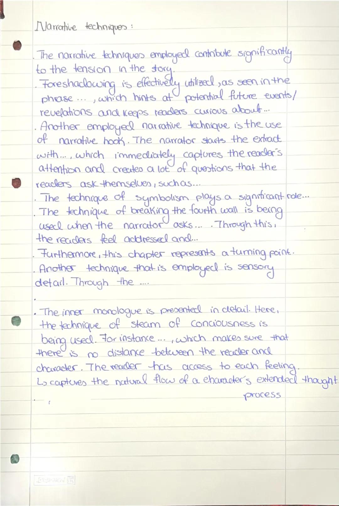 ## Formulierungshilfen (Summary) - fiction

- The given extract from the novel ", written
by... and published in..., deals with.
- The given