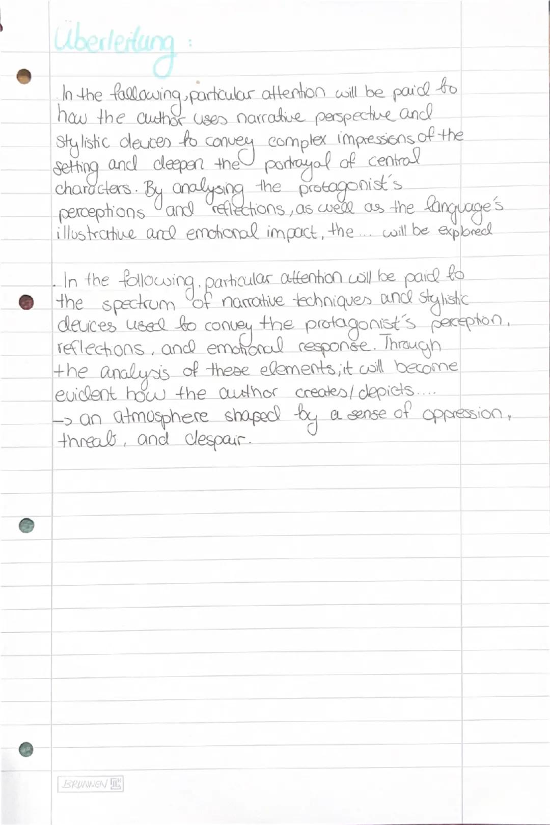 ## Formulierungshilfen (Summary) - fiction

- The given extract from the novel ", written
by... and published in..., deals with.
- The given