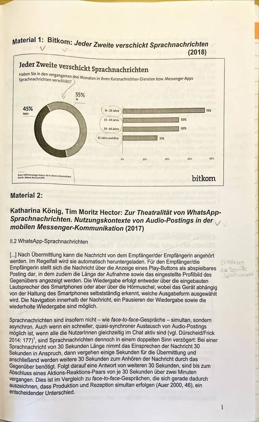 MATERIALGESTÜTZTES SCHREIBENT
Jeda
Form siehe ABS
Probe text
Aufgabe:
Anlass
Textsorte
An Ihrer Schule wird eine Projektwoche zum
Thema Komm